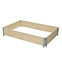 Verve Large Pine & steel Rectangular Raised bed kit 0.96m²