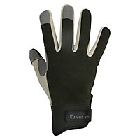 Verve Leather Deep Lichen Green Gardening gloves X Large, Pair