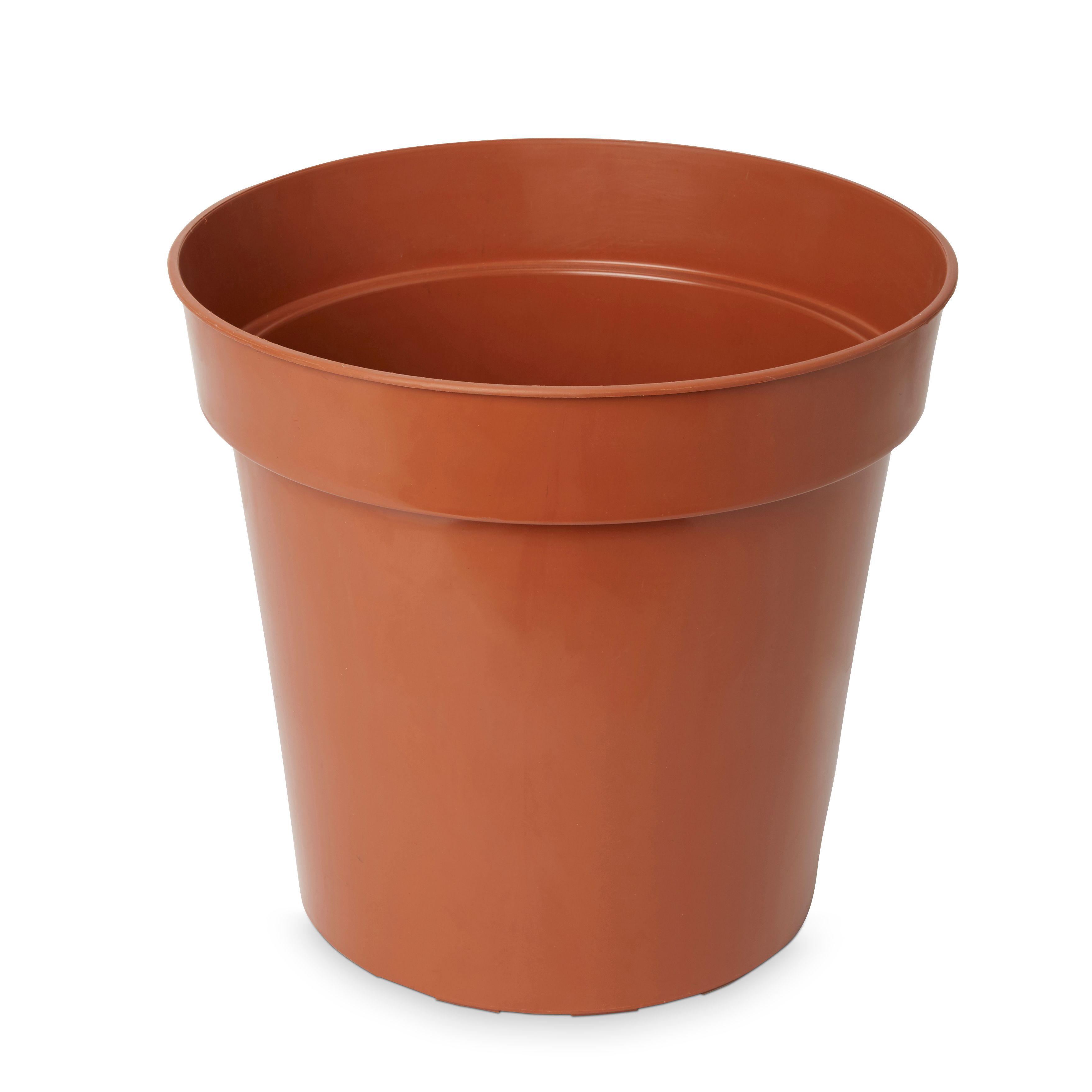 Verve Lei Terracotta Brown Plastic Grow pot (Dia) 30.5cm, (H)29cm, 13.4L