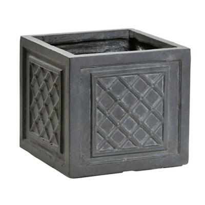 Verve Loxley Grey Ceramic Rectangular Trough (H)22.4cm (W)57.8cm