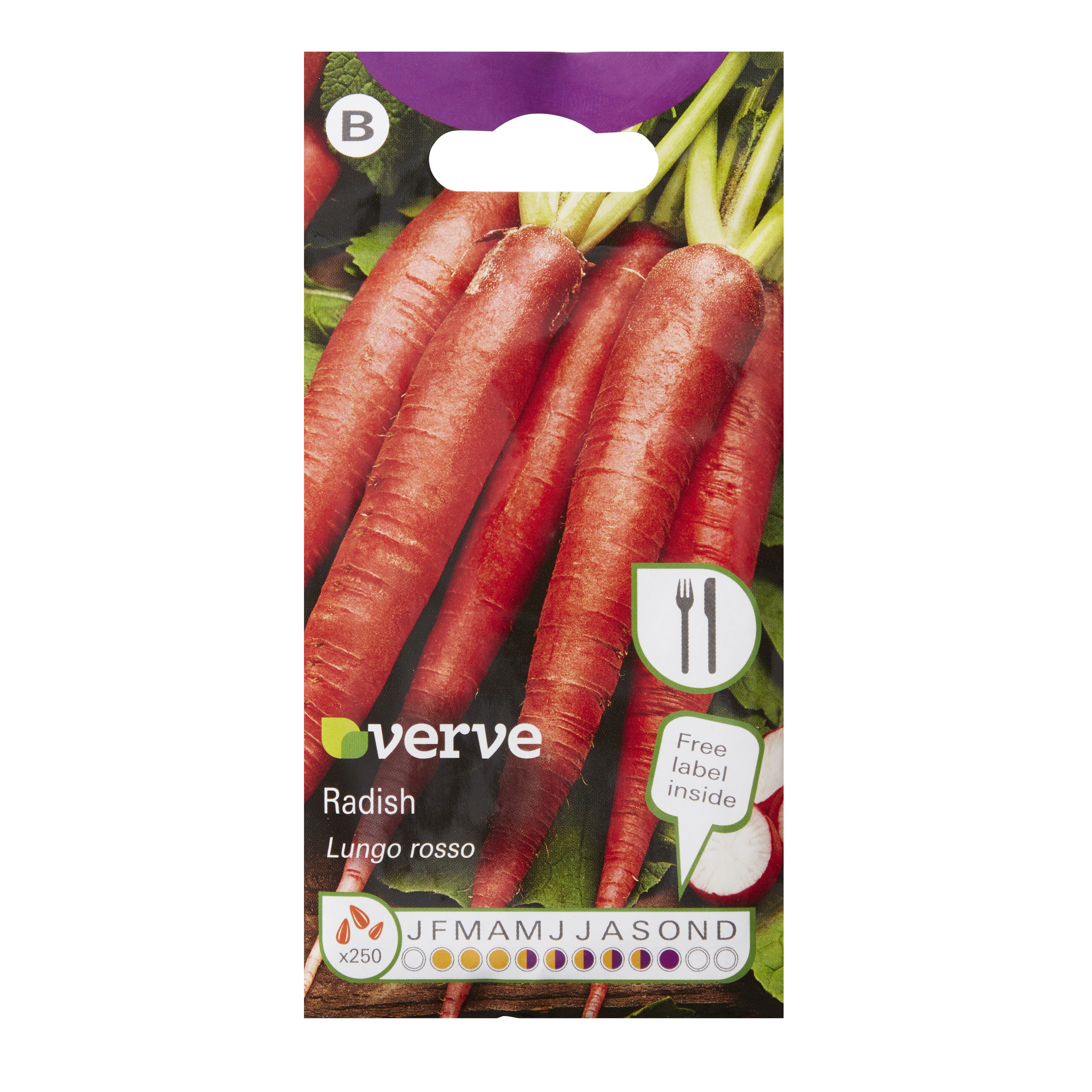 Verve Lungo rosso radish Seeds