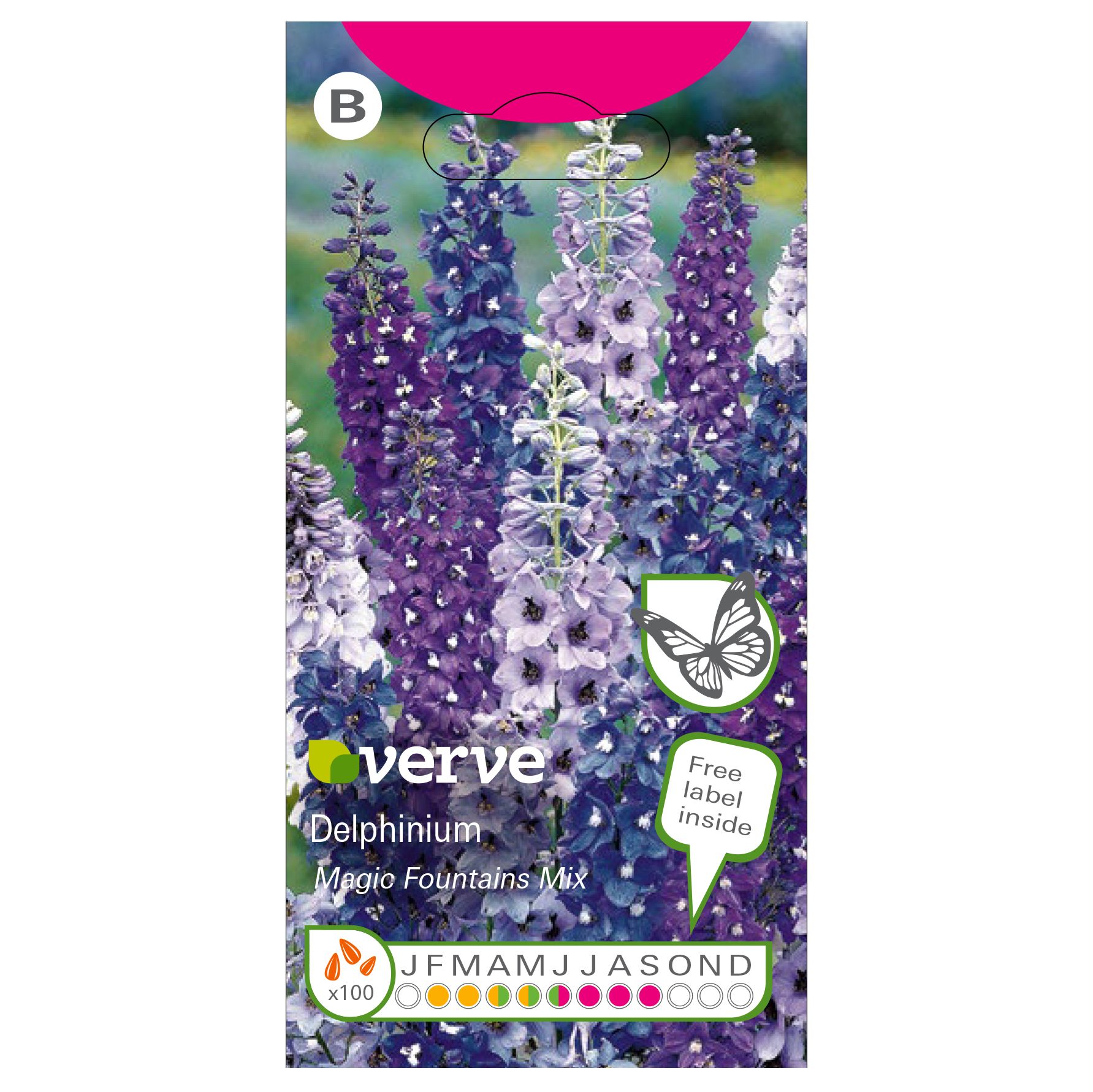 Verve Magic fountains Delphinium Seeds