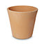 Verve Mali White washed Terracotta Circular Plant pot (Dia)40cm