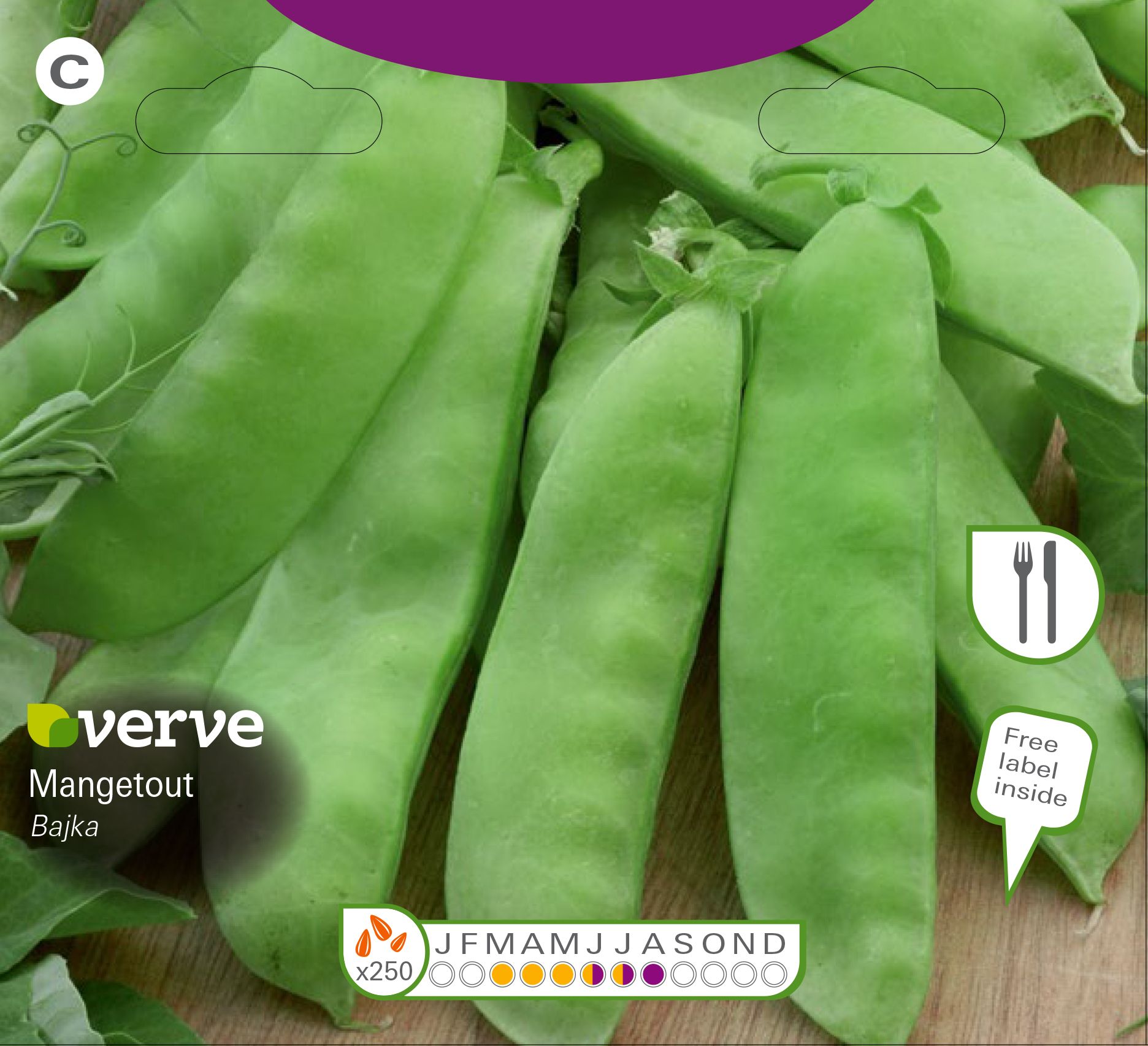 Verve Mangetout bajka Seeds