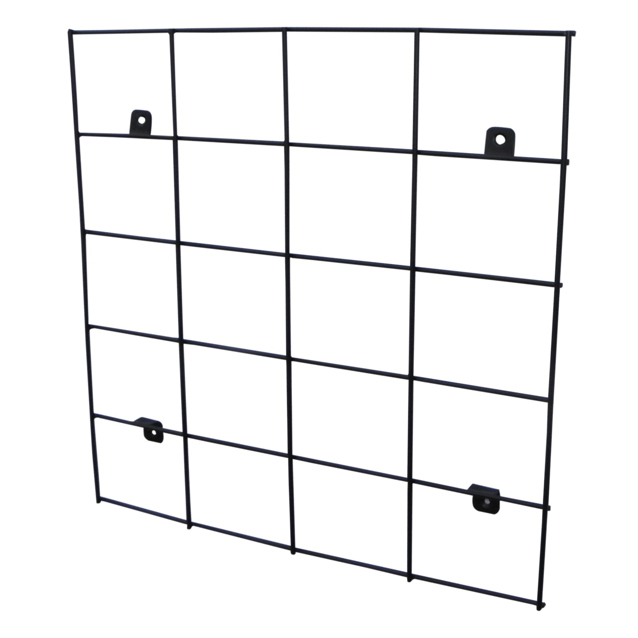 VERVE MATT BLACK METAL WALL RACK