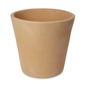 Verve Matt White washed Terracotta White washed Circular Plant pot (Dia) 53cm, (H)50cm, 98L