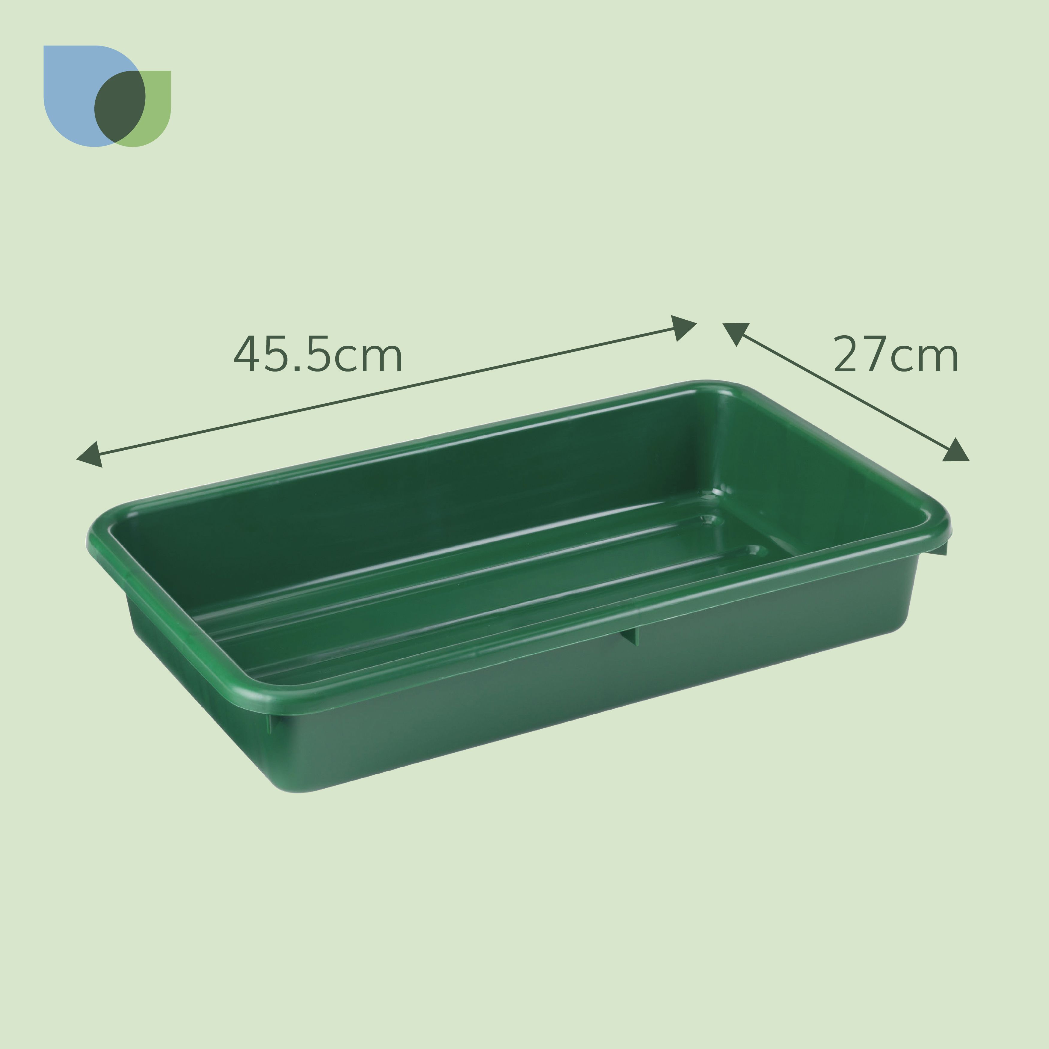 Verve Multipurpose Small Grey Tray (L)45.5cm