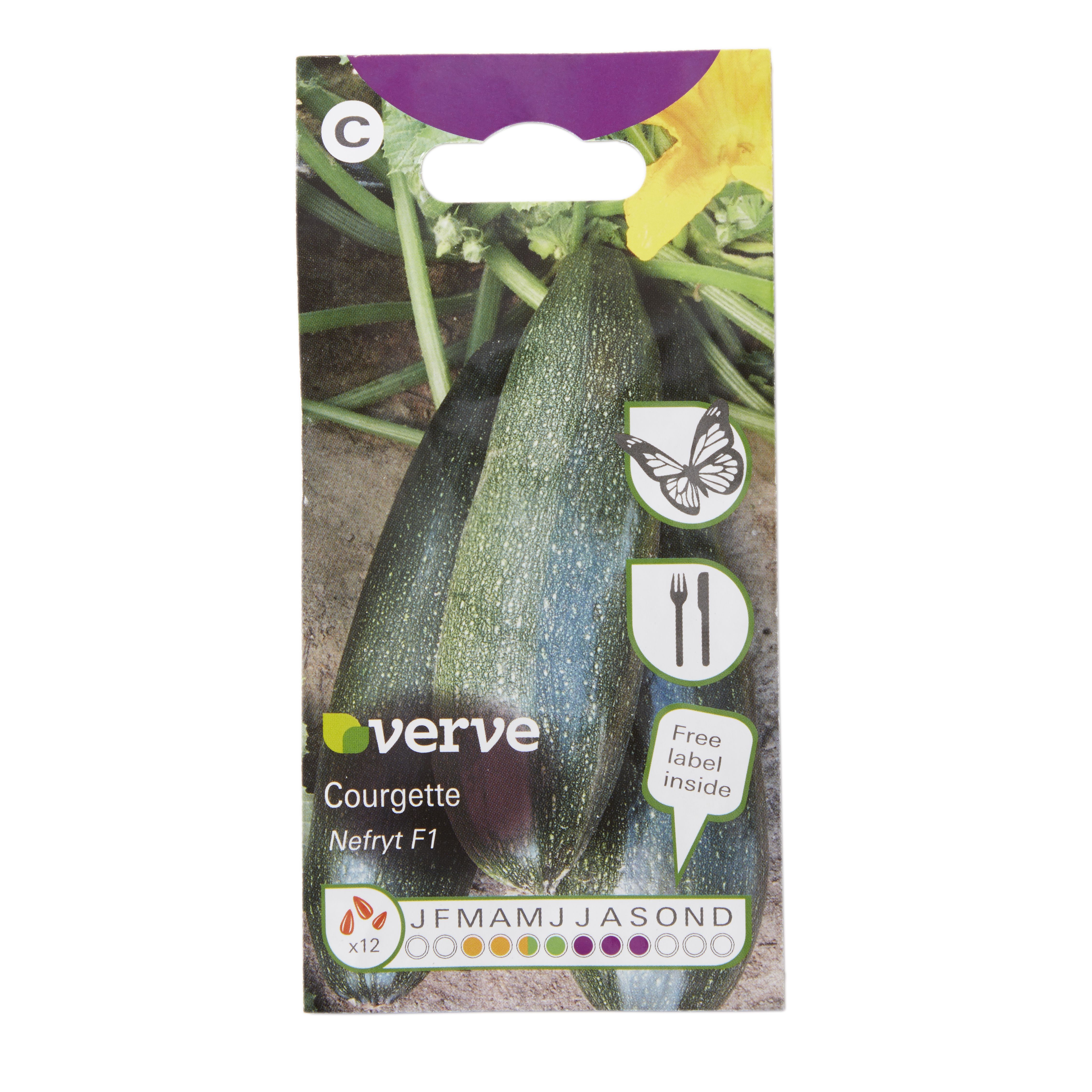 Verve Nefryt F1 courgette Seeds