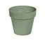Verve Nurgul Deep lichen green Polypropylene (PP) Round Plant pot (Dia)20cm