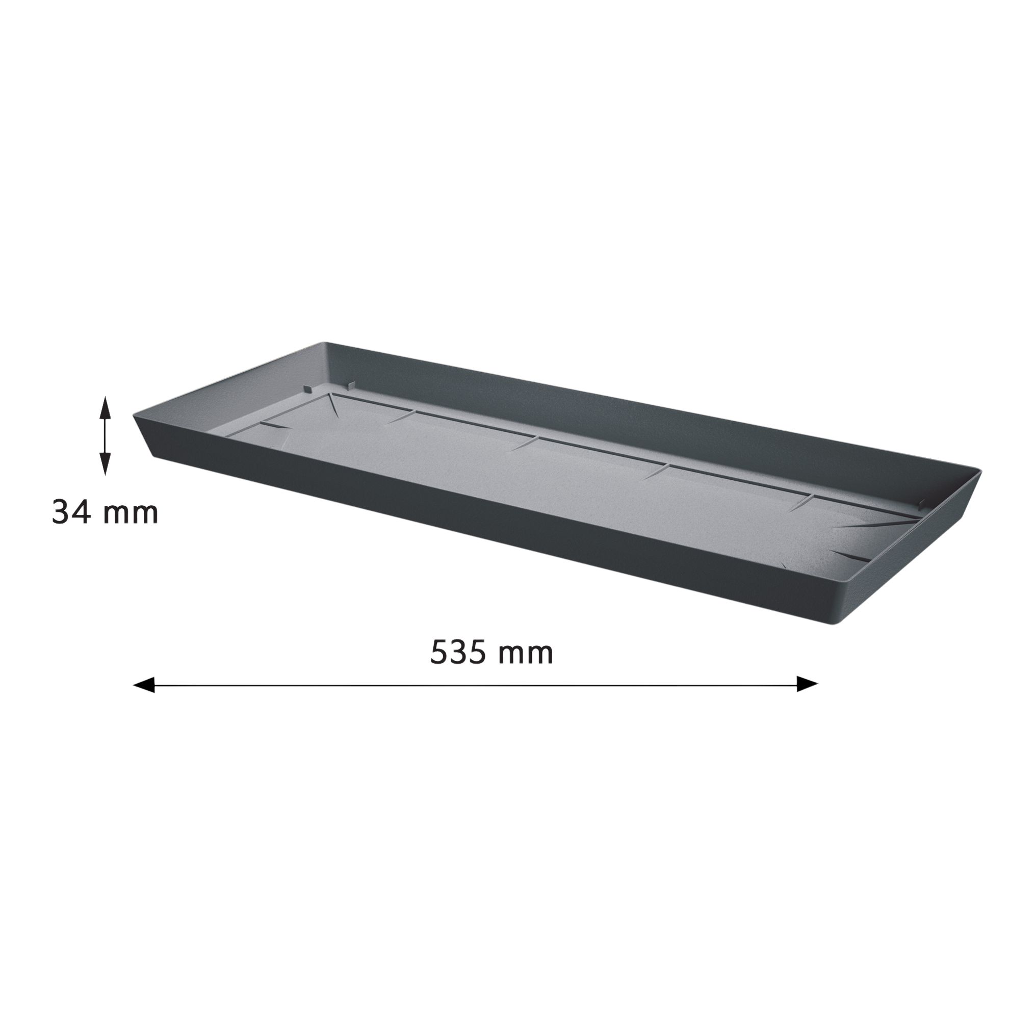 Verve Nurgul Grey Trough Saucer (Dia)60cm