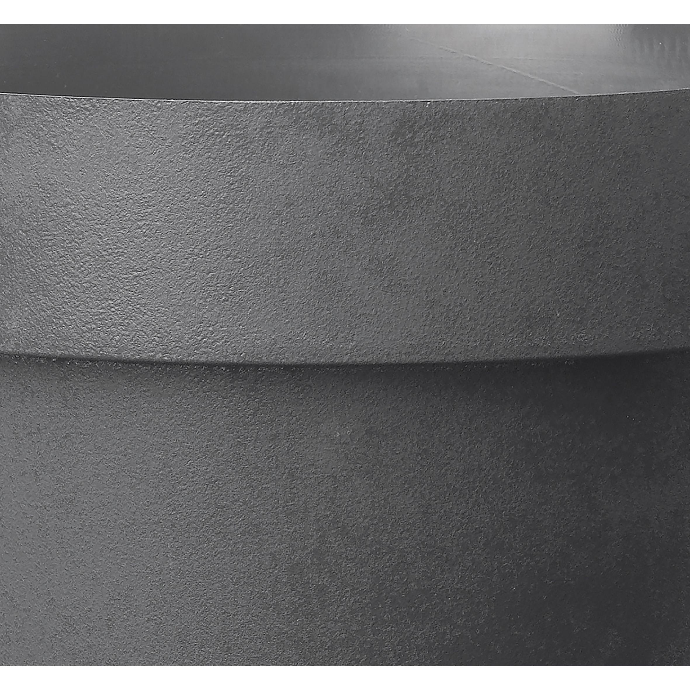 Verve Nurgul Matt Dark grey Polypropylene Round Plant pot (Dia) 79cm, (H)70.2cm, 230L