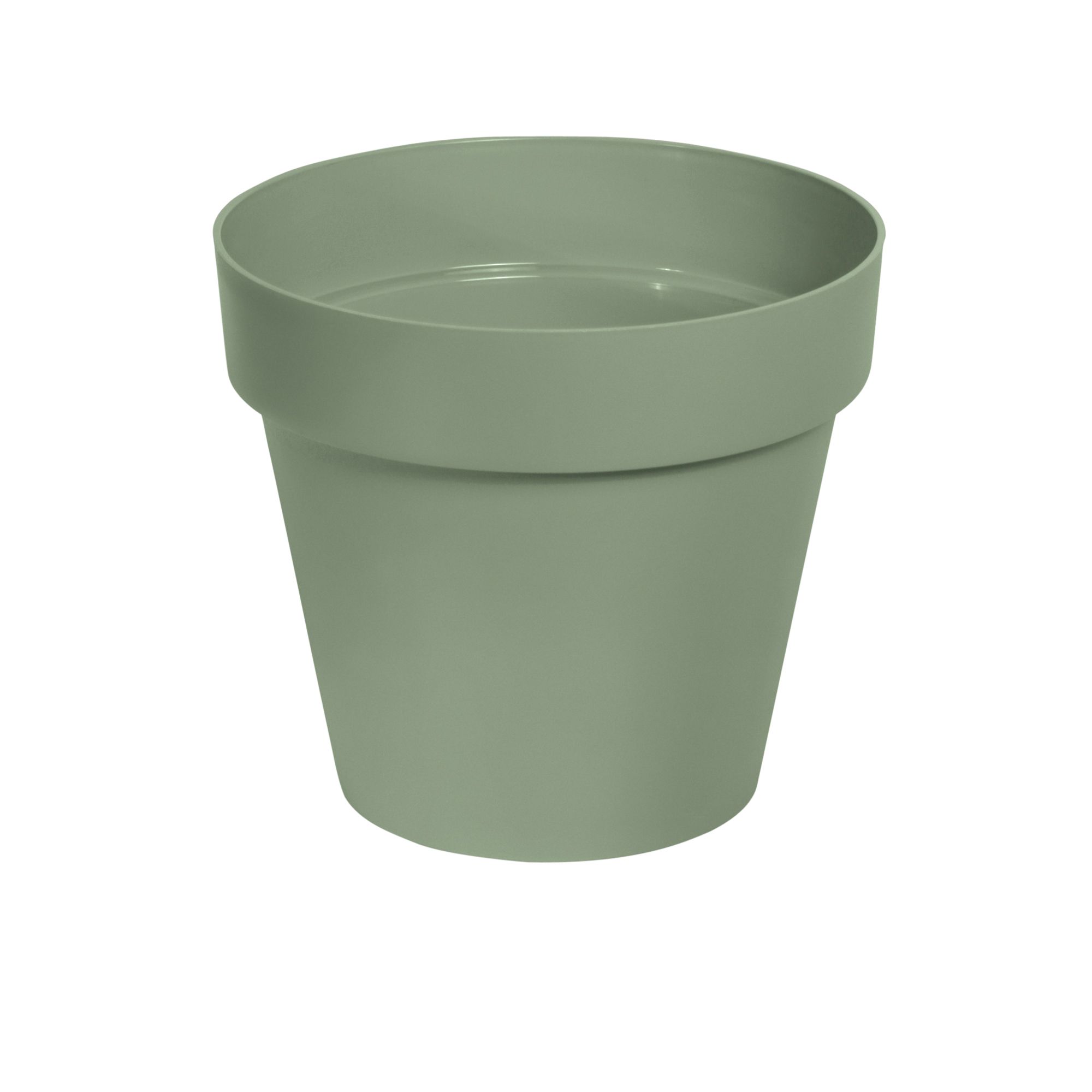 Verve Nurgul Matt Deep lichen green Plastic Plant pot (Dia) 40cm, (H)35.4cm, 29L