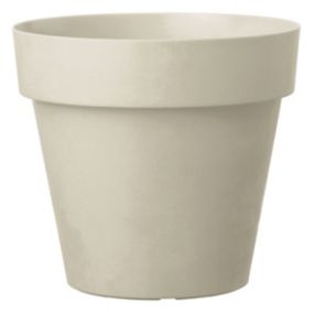 Verve Nurgul Matt Peyote Polypropylene Plant pot (Dia) 58cm, (H)51.7cm, 90L