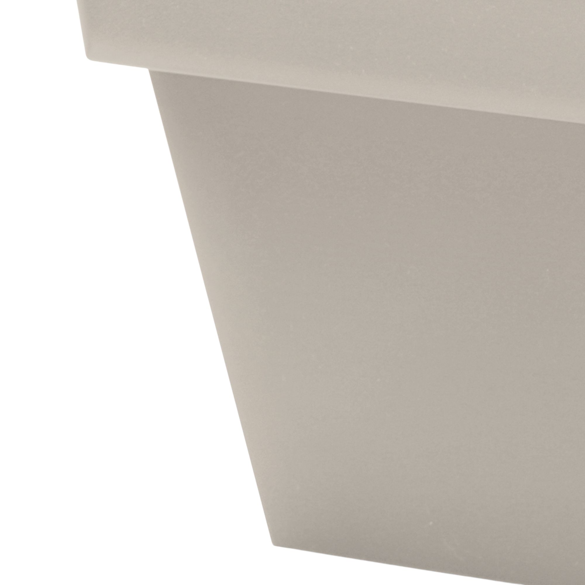 Verve Nurgul Matt Rectangular Polypropylene Trough 25L (W)58.7cm- Peyote