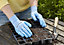 Verve Nylon Green, blue & purple Gardening gloves Medium, Pack of 3