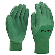Verve Nylon Green Gardening gloves, Large
