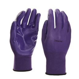 Verve Nylon Lilac Gardening gloves, Small