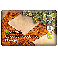 Verve Orange Large Woodchip mulch 100L Bag