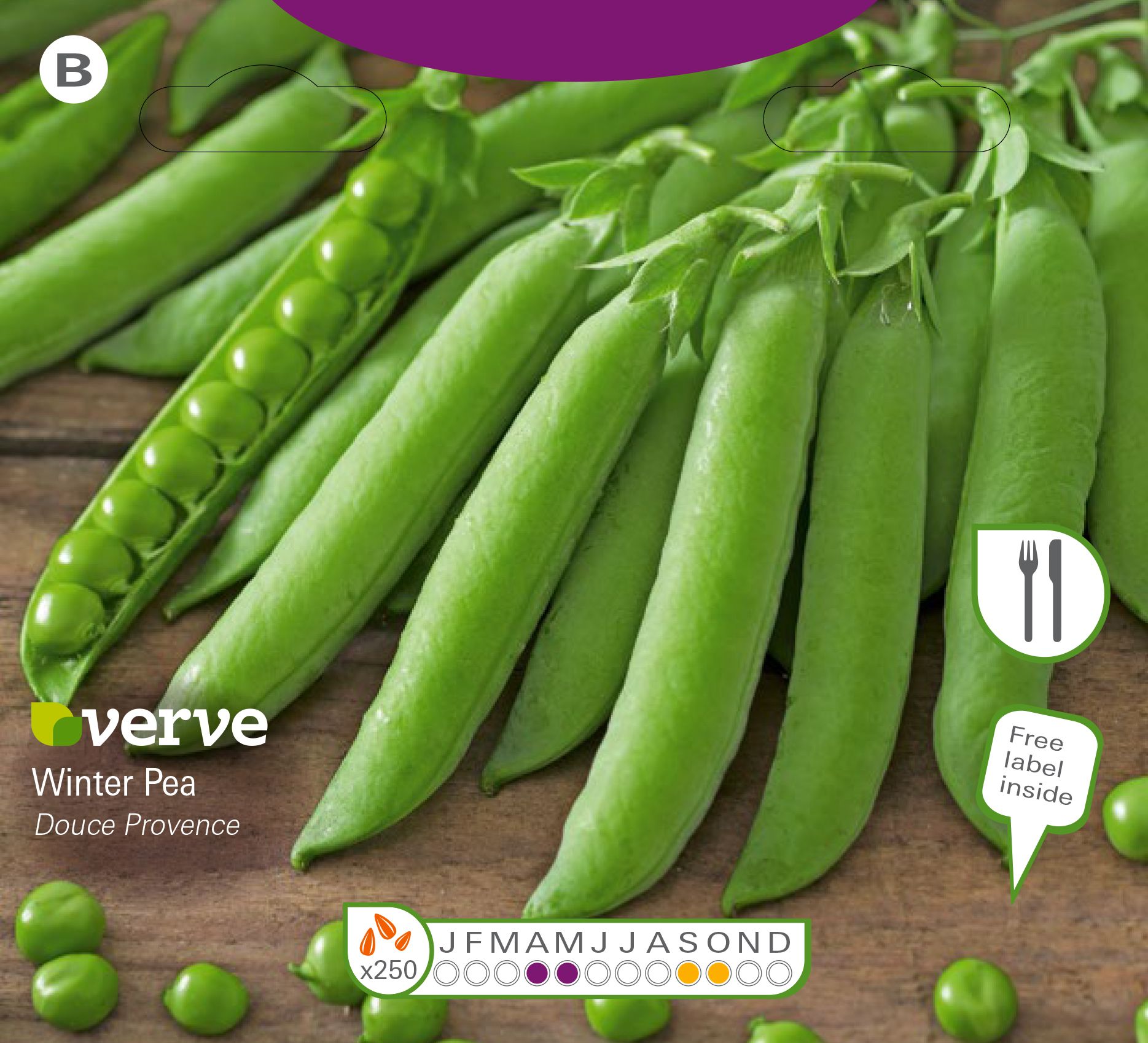 Verve Pea winter milwa Seeds