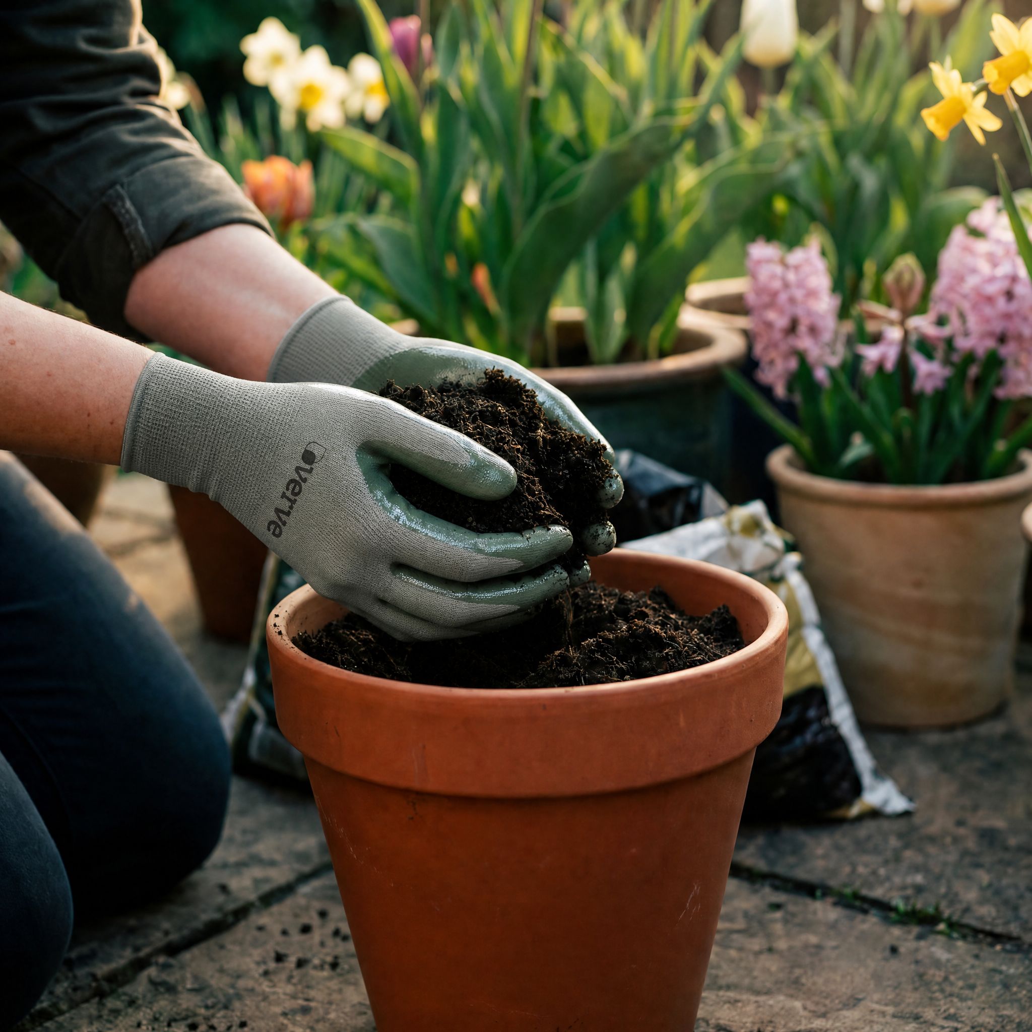 Verve Peat-free Bulb planting Compost 20L - Ideal for Growing in pots & window boxes