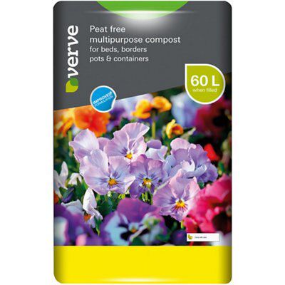 Verve Peat-free Compost 60L | DIY at B&Q