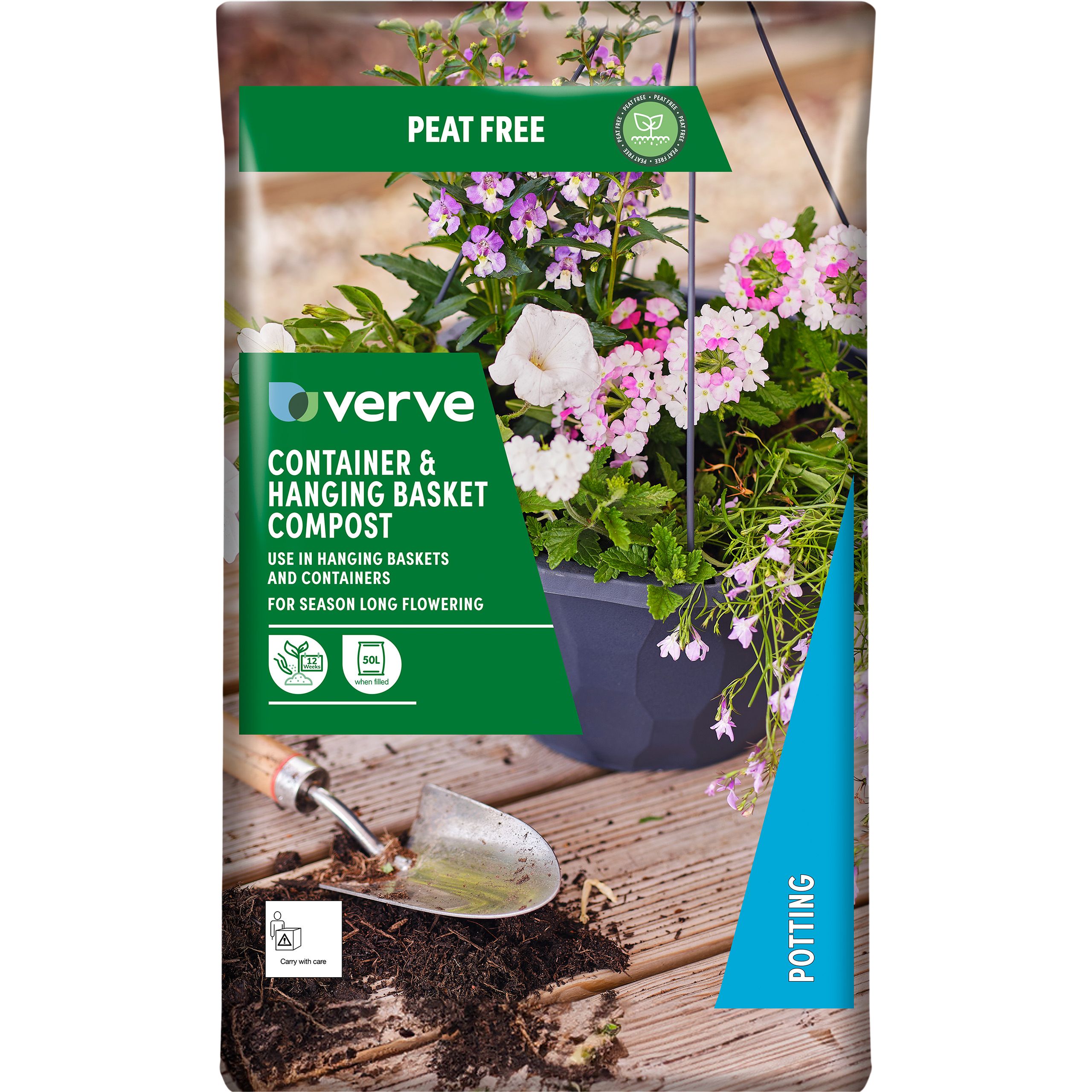 Verve Peat-free Container & Hanging basket Compost 50L