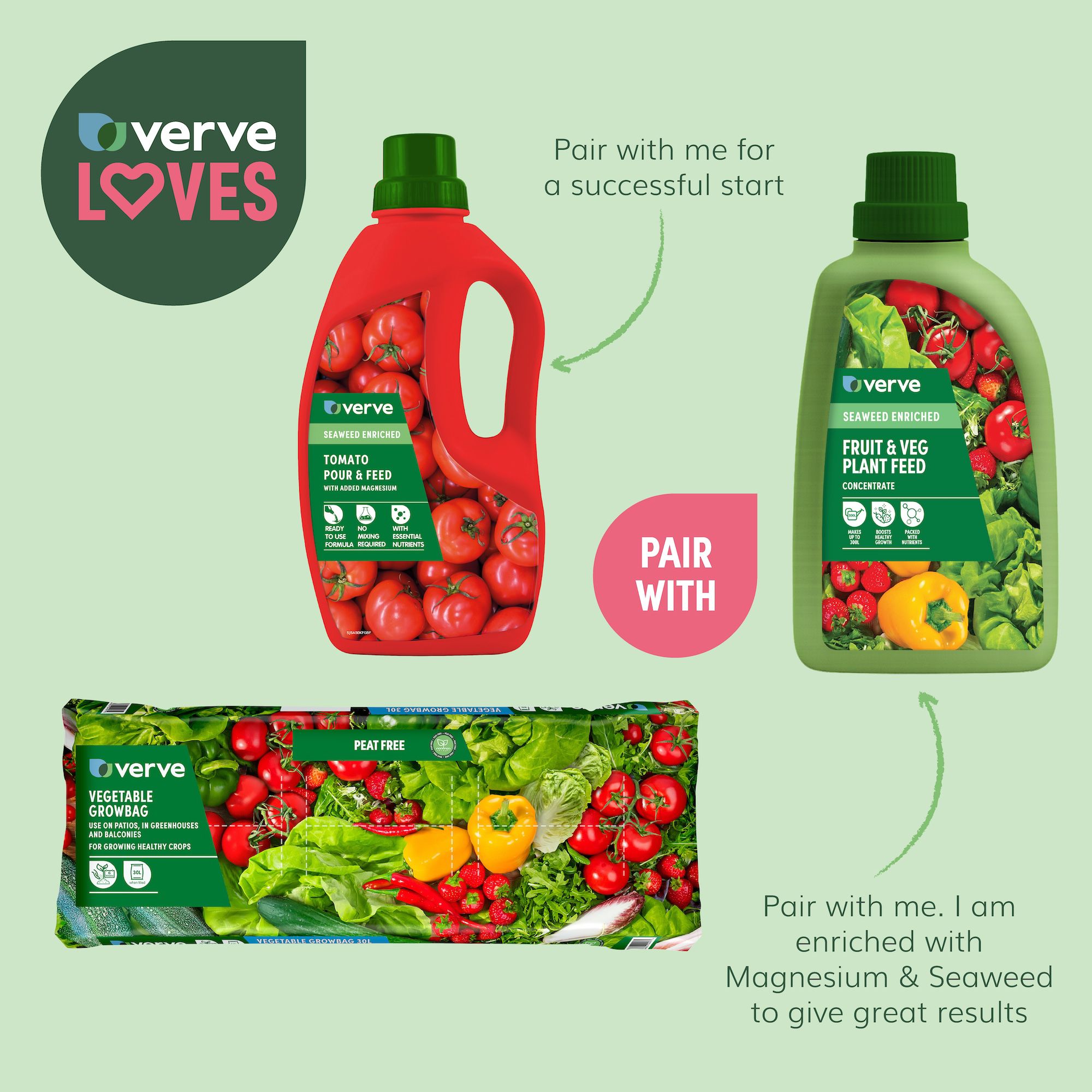Verve Peat-free Fruit & vegetable Grow bag 30L