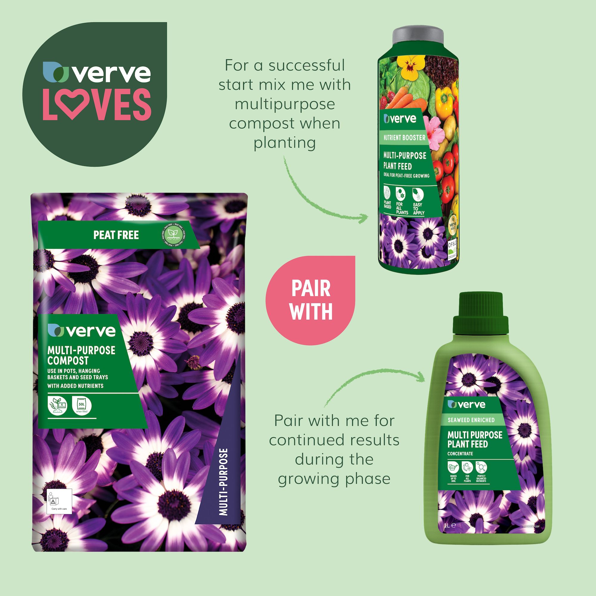 Verve Peat-free Multi-purpose Compost 50L