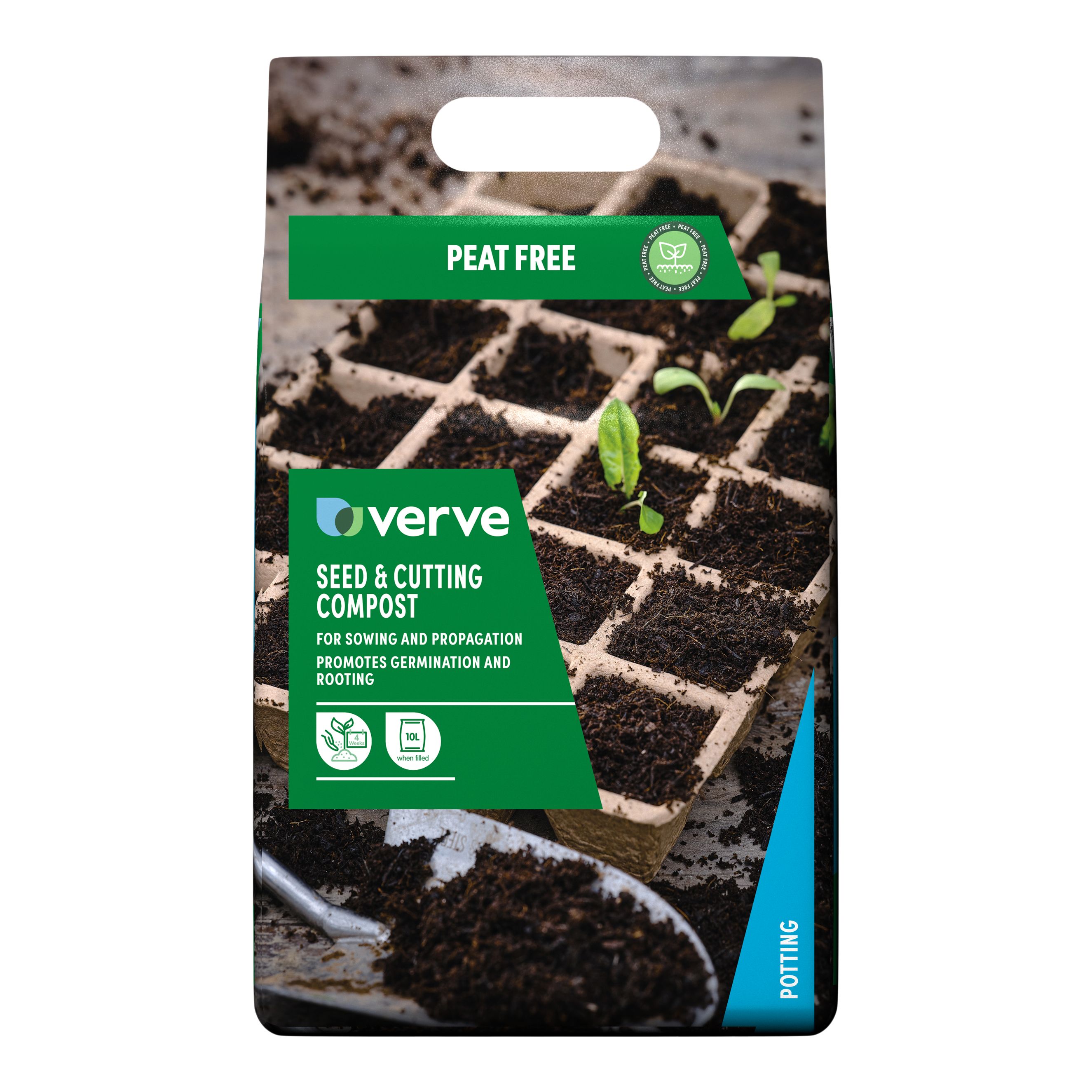 Verve Peat-free Seed & cutting Compost 10L