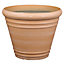 Verve Piave Terracotta Polypropylene (PP) Round Plant pot (Dia)37cm