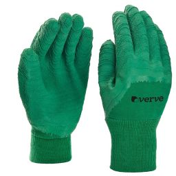 Verve Polyester (PES) Green Gardening gloves, Small