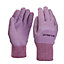 Verve Polyester (PES) Lavender Gardening gloves Medium, Pair