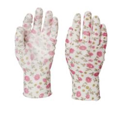 Verve Polyester (PES) Pink Gardening gloves, Medium