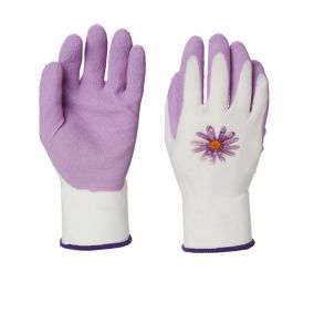 Verve Polyester (PES) Pink Gardening gloves, X Small