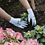 Verve Polyester White & Dark Green Gardening gloves X Small, Pair