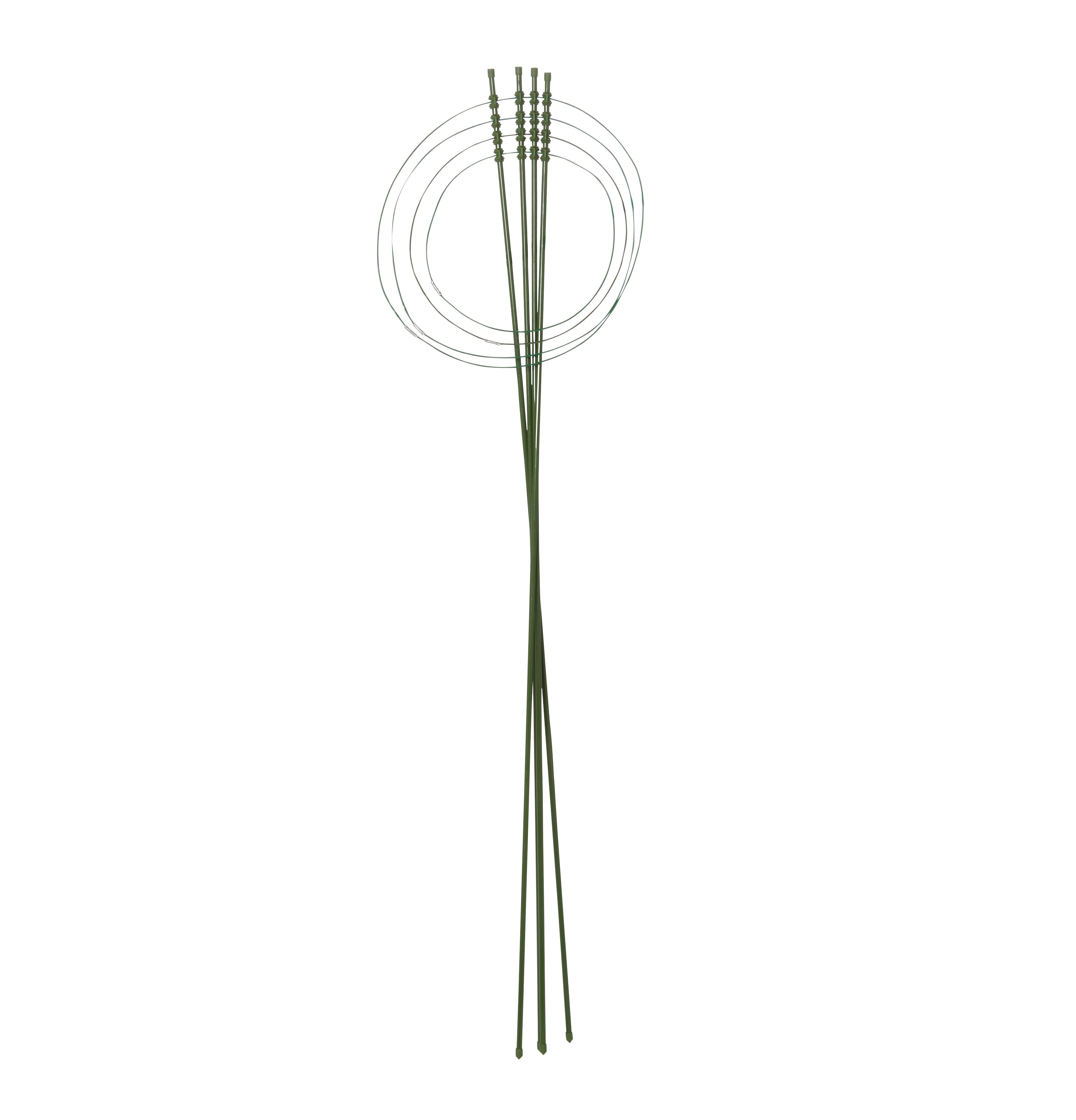 Verve Polyethylene (PE), PVC & steel Collapsible circular Plant support ...