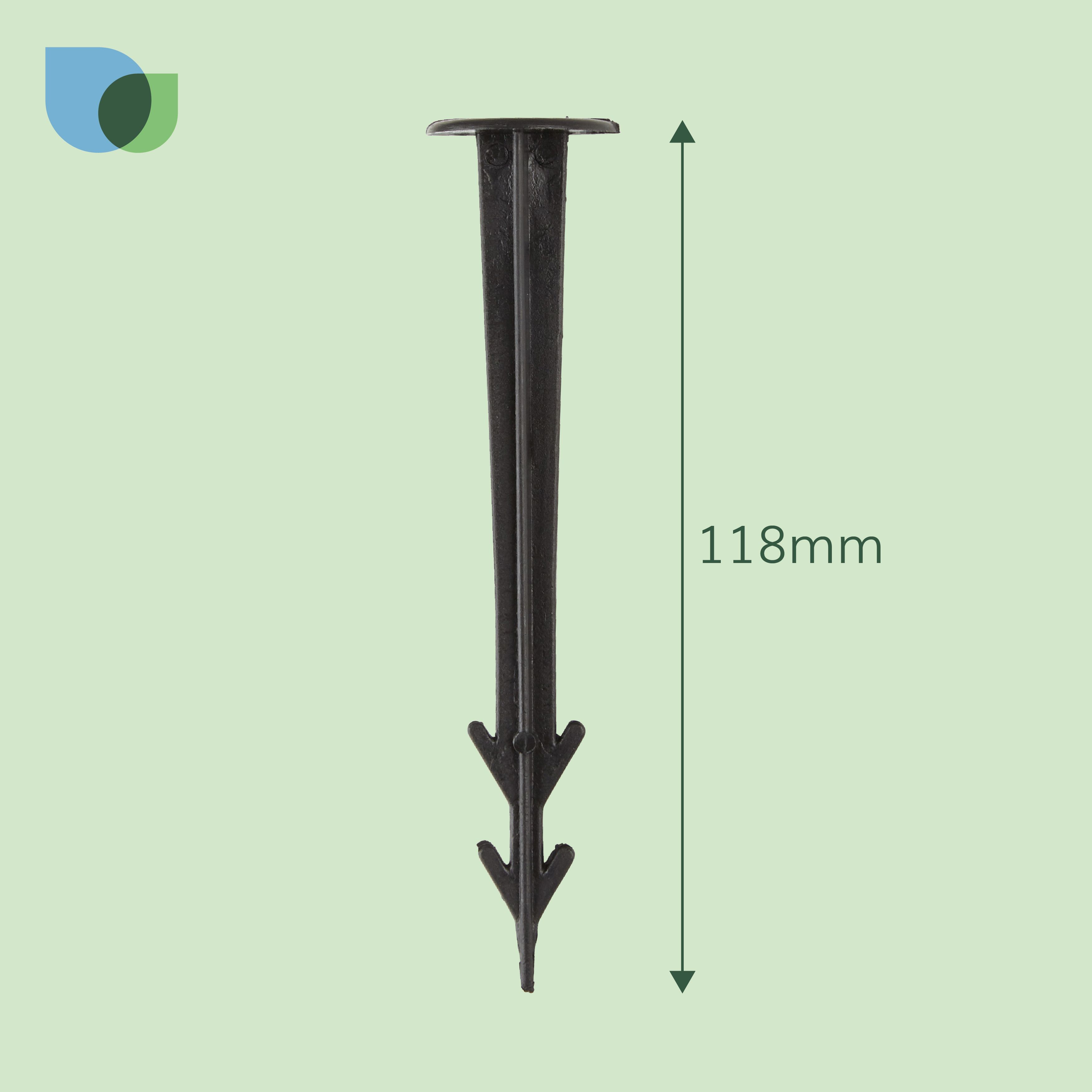 Verve Polypropylene Landscaping fabric peg (L)118mm, Pack of 30