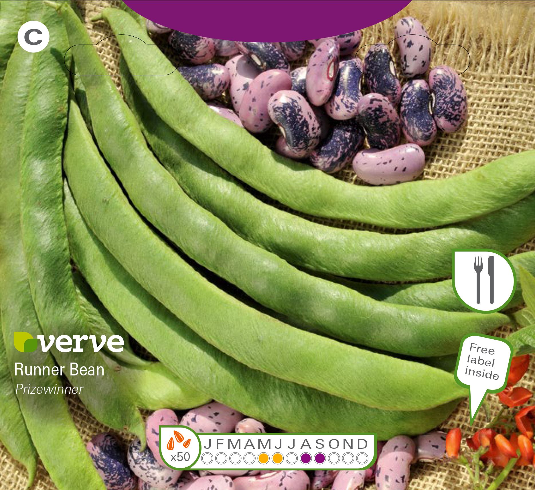 Verve Prizewinner runner bean Seeds