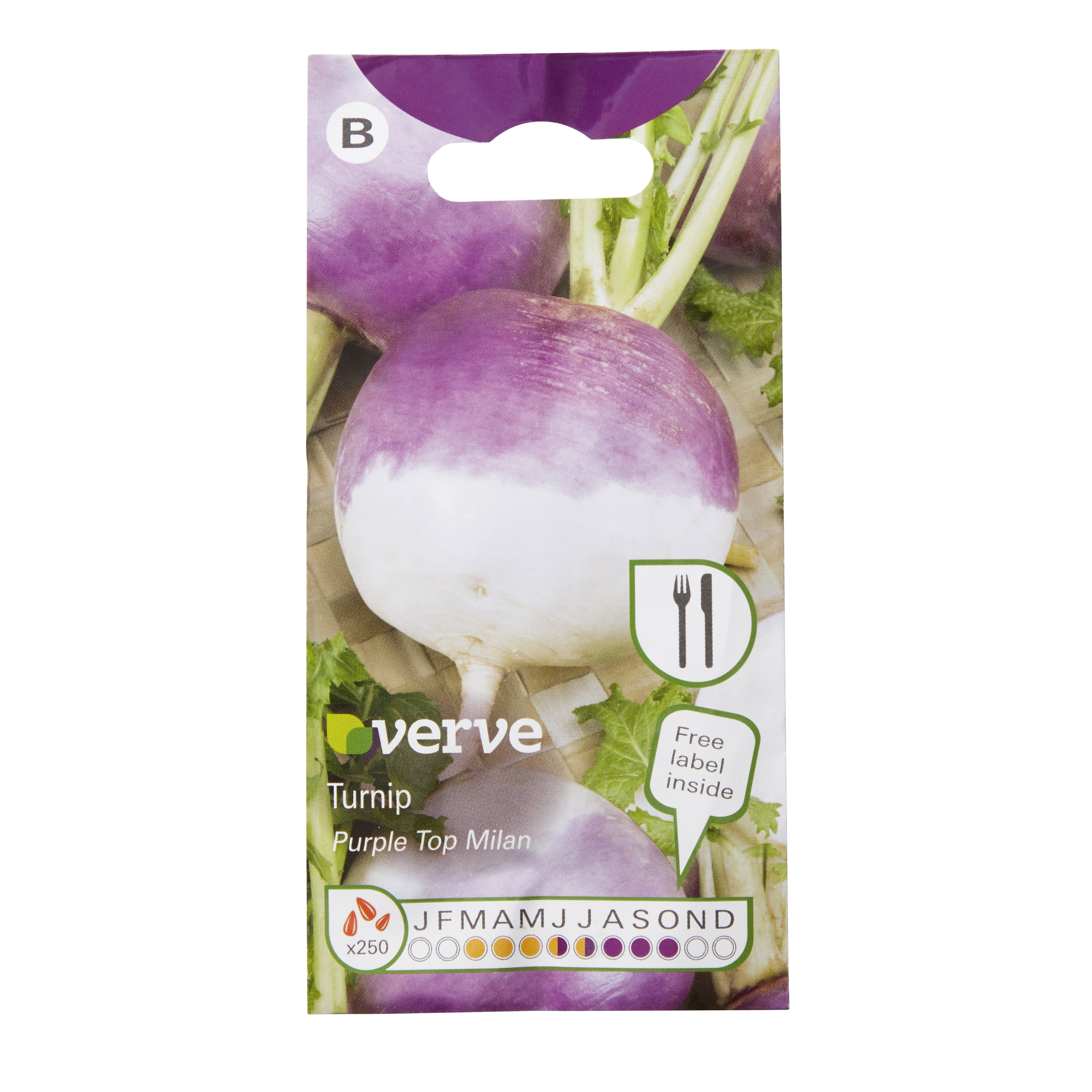 Verve Purple top milan turnip Seeds