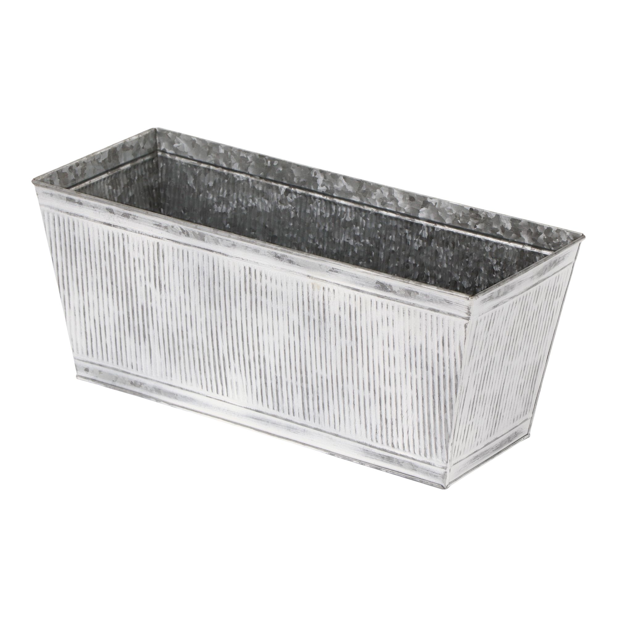 Verve Rectangular Metal Planter 6L