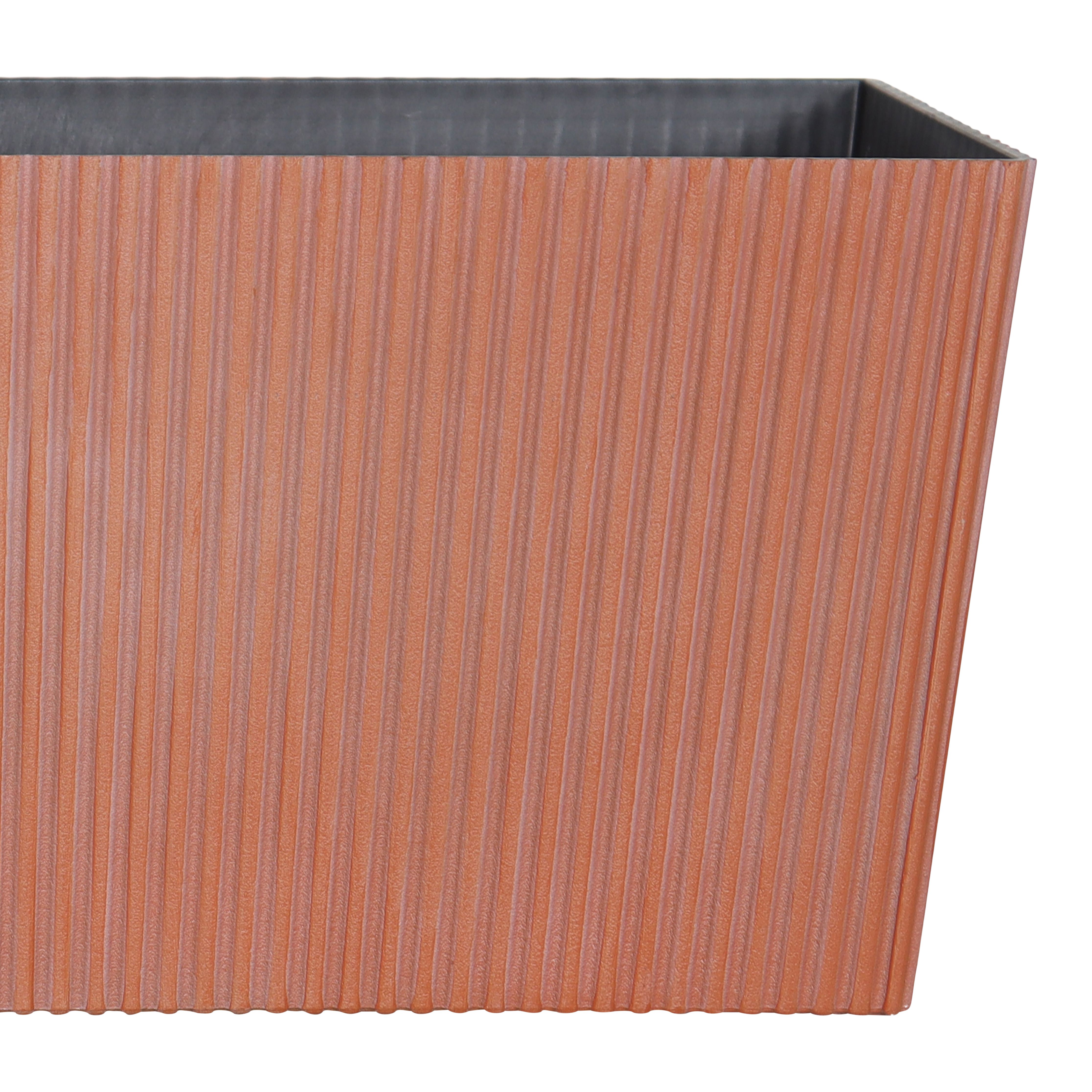 Verve Rectangular Plastic Trough 27L (W)60cm- Brown