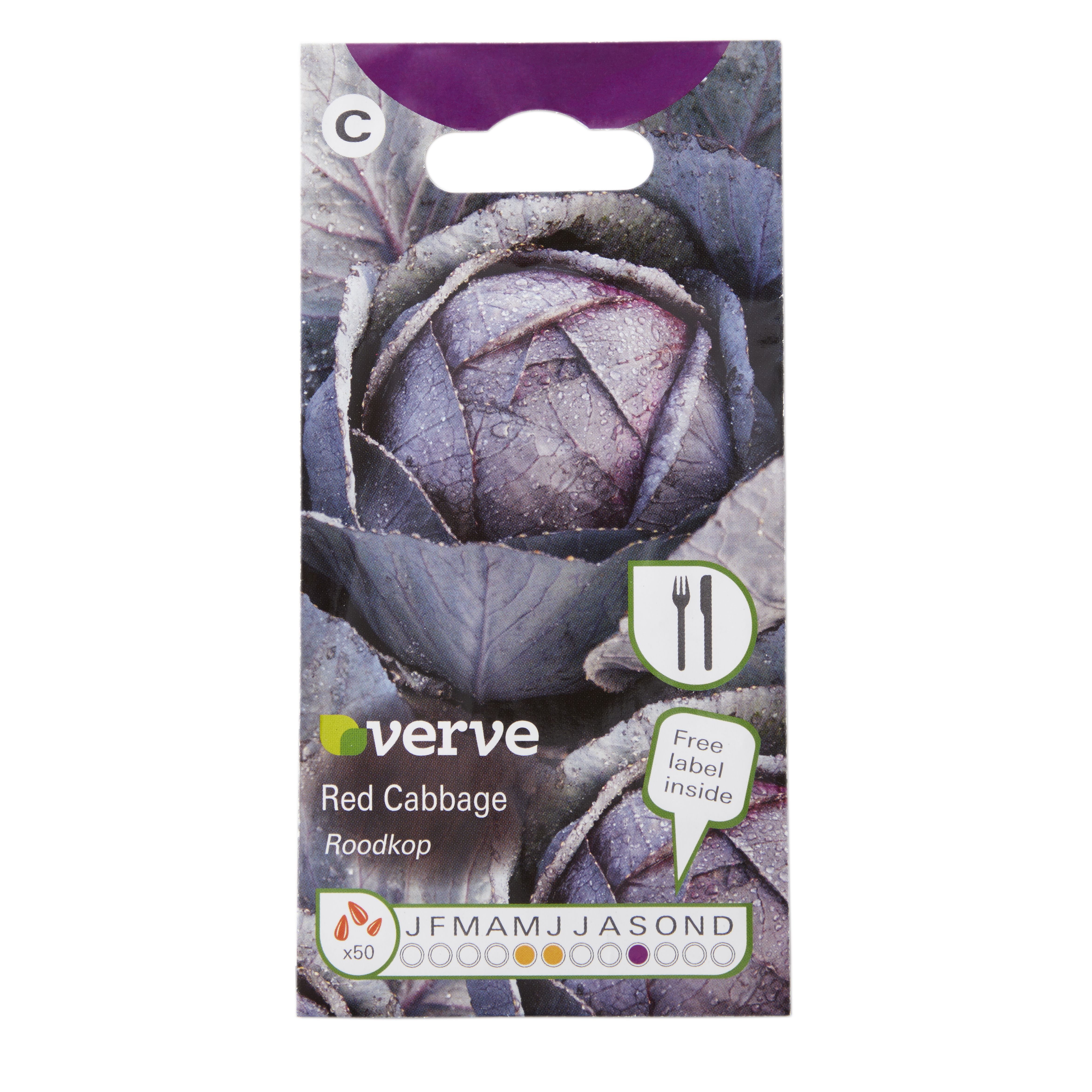 Verve Red cabbage roodkop Vegetable Seeds