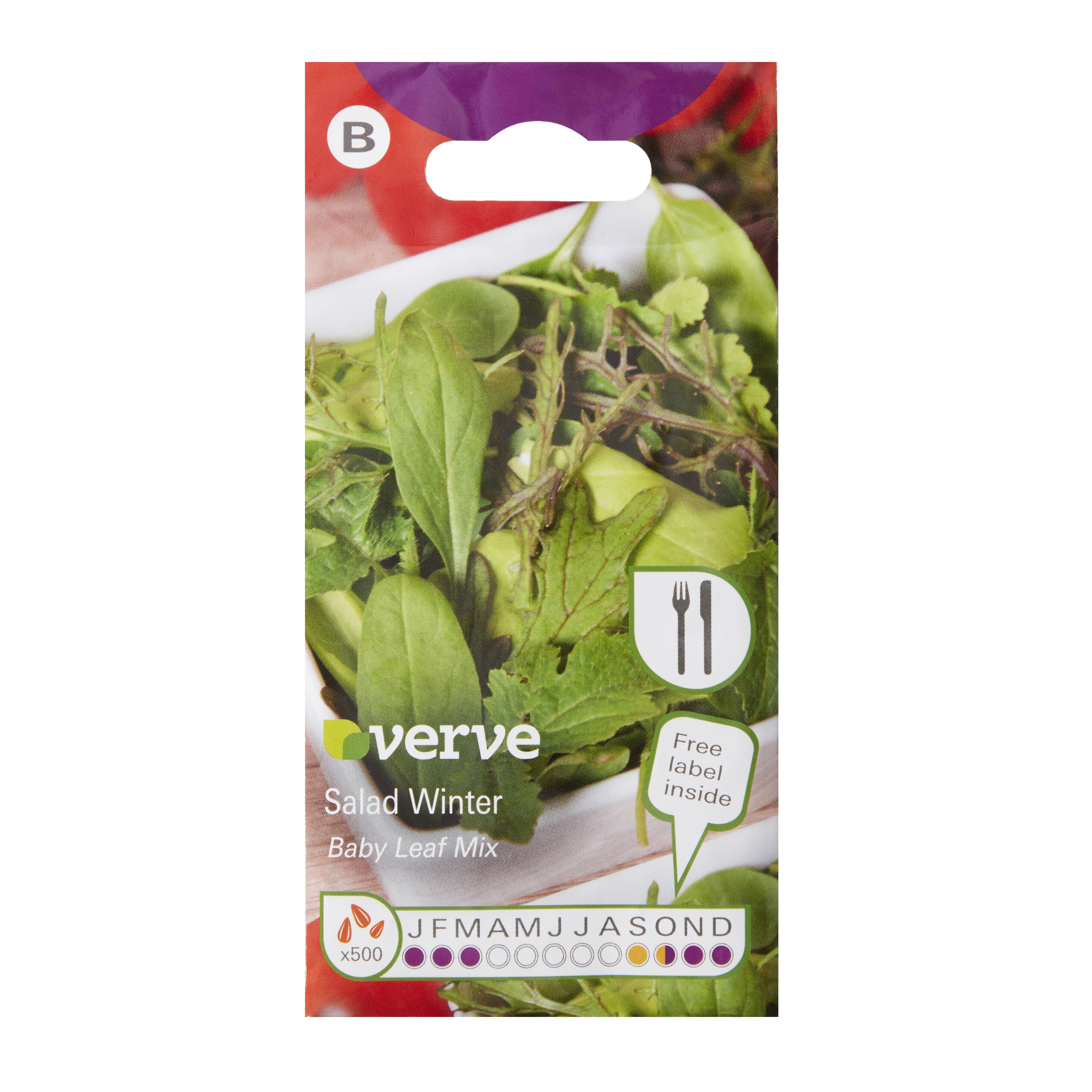 Verve Salad winter baby leaf mix Seeds