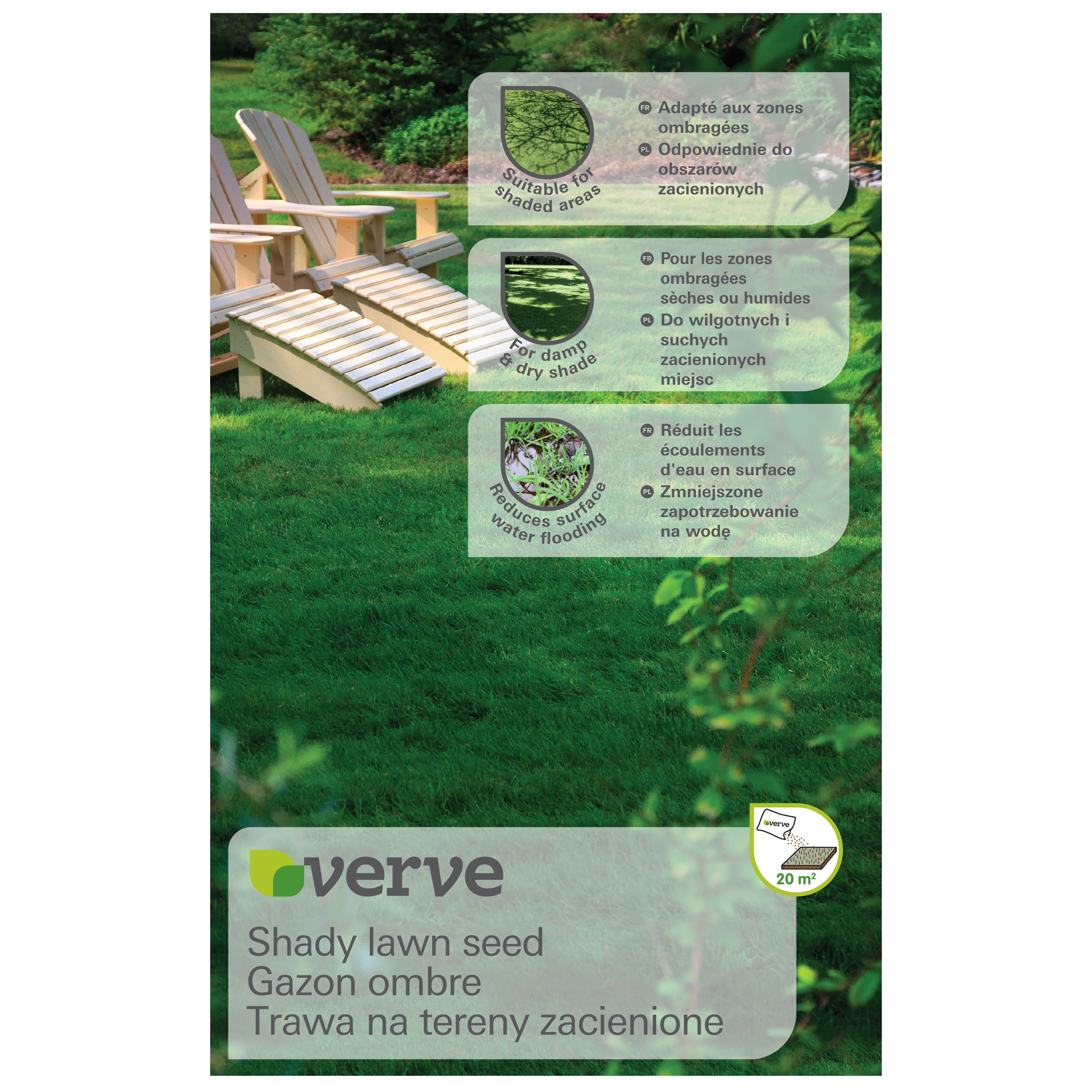 Verve Shady Grass seeds, 0.5kg