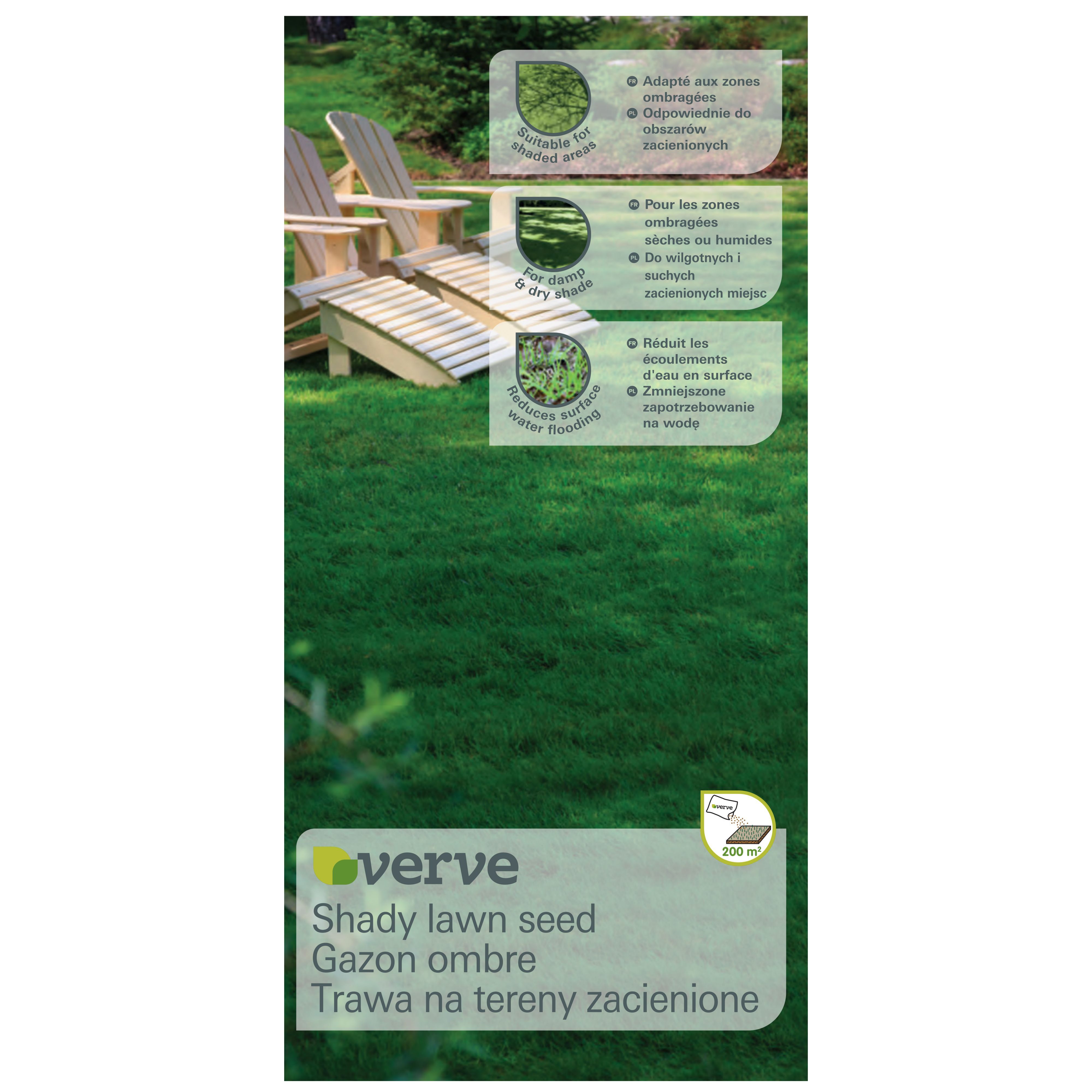 Verve Shady Grass seeds, 5kg DIY at B&Q