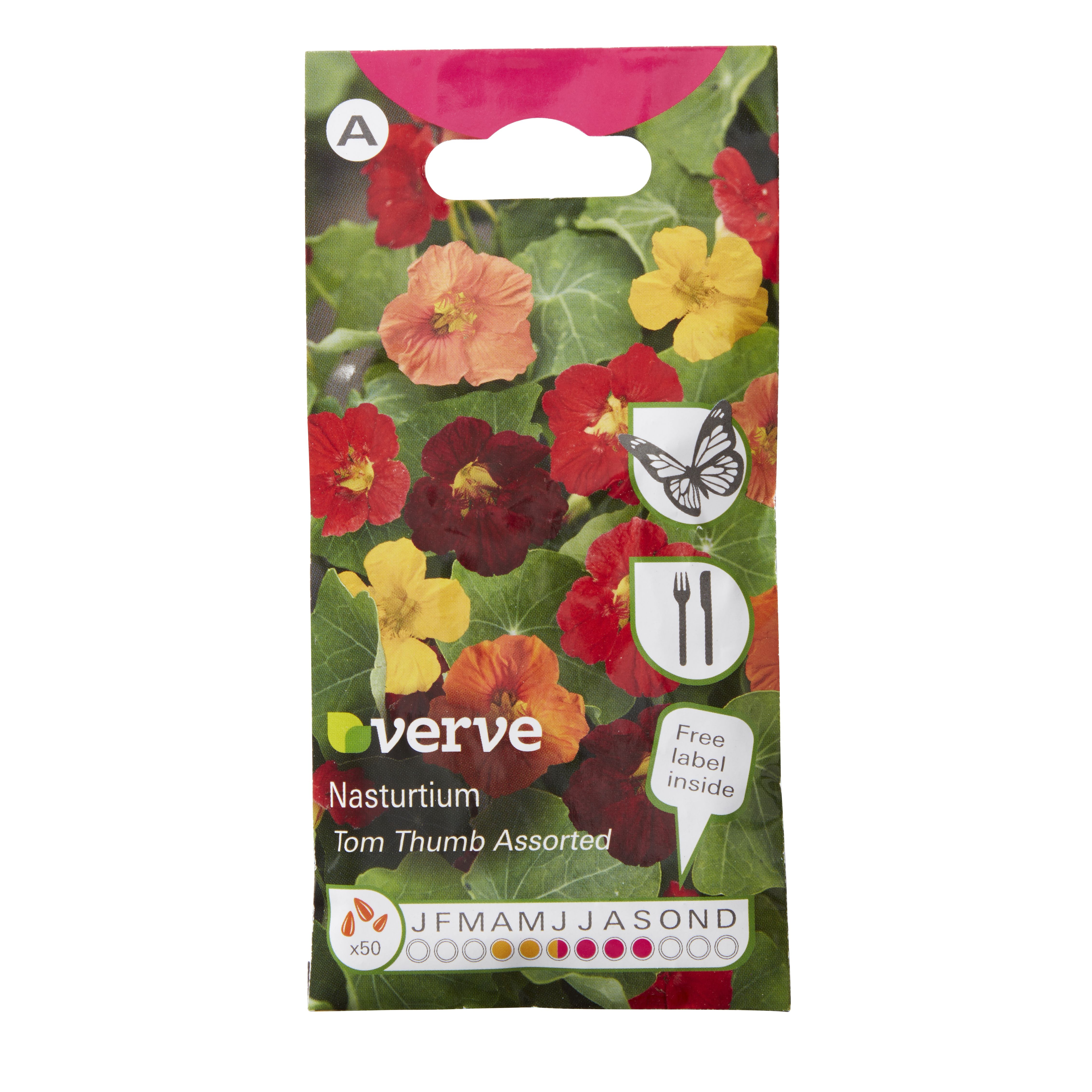 Verve Tom thumb Nasturtium Seeds