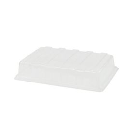 Verve Transparent Rectangular Plastic Gardening tray lid, (H)7cm (W)25cm