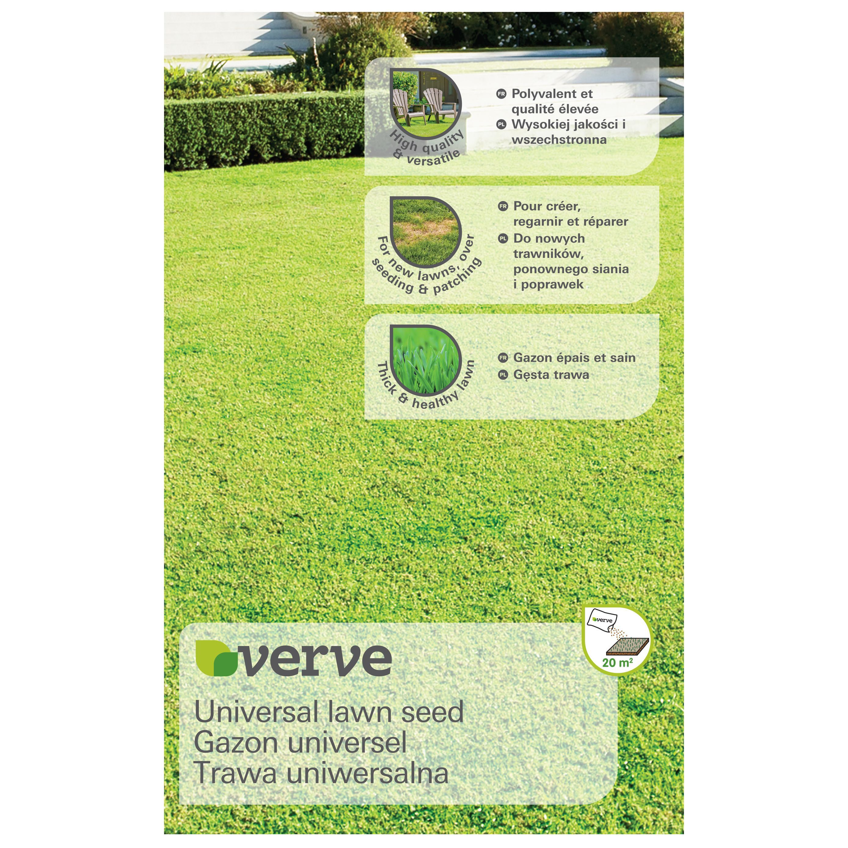 Verve Universal Lawn Seed 20m 0 5kg Diy At B Q