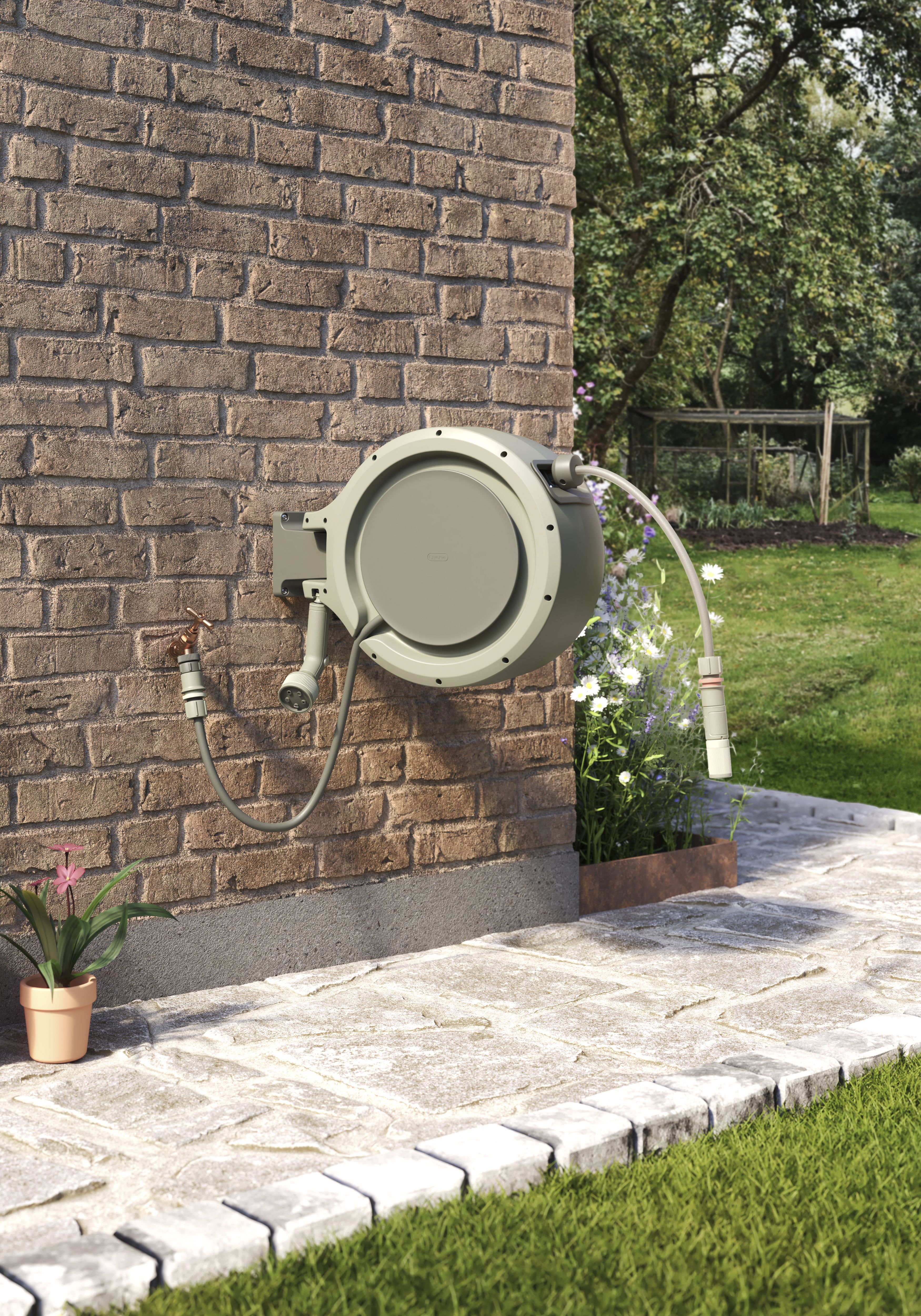 Verve Wall-mounted Auto Hose reel & hose (L)25m - 9