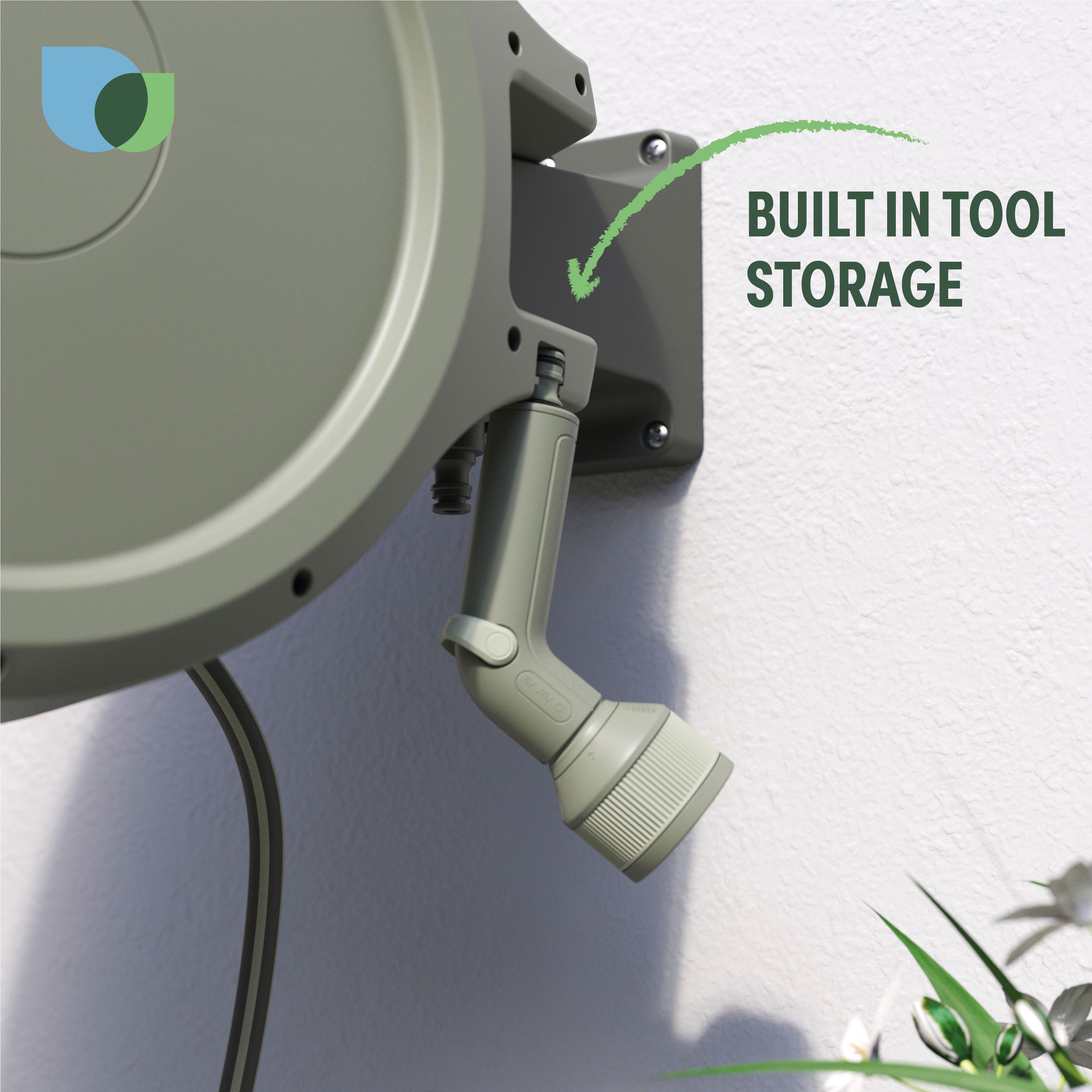 Verve Wall-mounted Auto Hose reel & hose (L)35m - 11